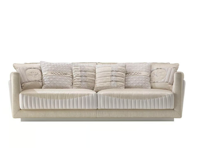 SHOW - Fabric and leather sofa _ Siwa Soft Style