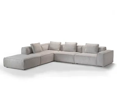 SOFT CUBE - Modular fabric sofa with removable cover _ Siwa Soft Style