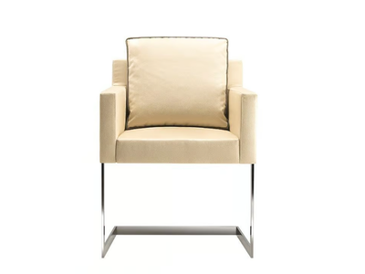 VERSUS - Cantilever leather chair with armrests _ Siwa Soft Style
