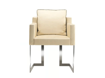 VERTIGO - Leather chair with armrests _ Siwa Soft Style