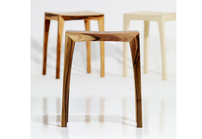 OTTO2 - Contemporary style low wooden stool _ Sixay furniture