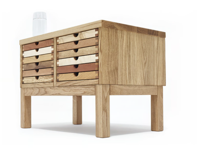 SIXTEMATIC - Wooden bedside table with drawers _ Sixay furniture