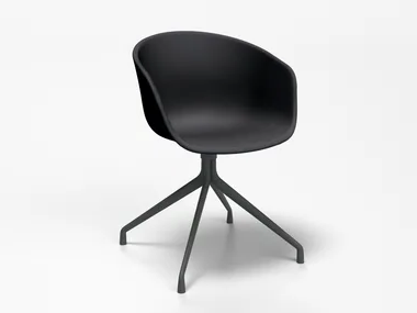 KRIB - Trestle-based coated foam chair _ SIXINCH