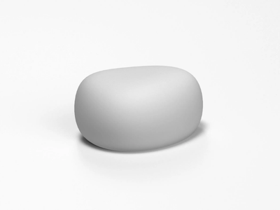 STEEN - Oval coated foam pouf _ SIXINCH