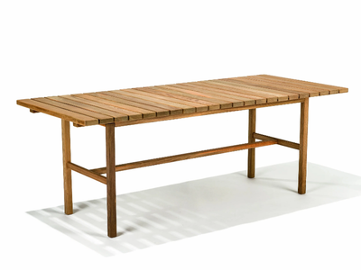 DJURÖ - Rectangular teak garden table _ Skargaarden