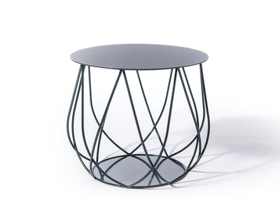 RESÖ - Round steel garden side table _ Skargaarden