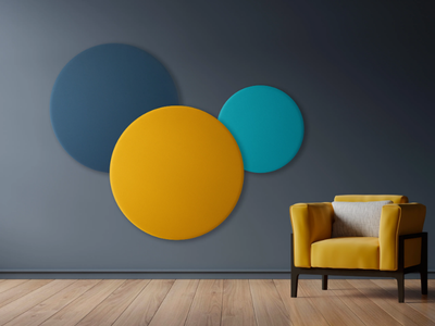 TRAMETES - Fabric Acoustic wall panel with Integrated Lighting _ SKEMA