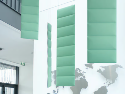 ECODESK BAFFLE - Polyester fibre acoustic baffles _ Slalom