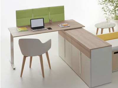 ECODESK JOLLY - Polyester fibre desktop partition _ Slalom