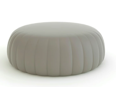 GELÉE GRAND - Round polyurethane pouf _ SLIDE