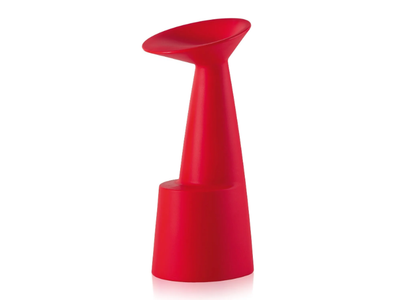 VOILÁ - High polyethylene barstool with footrest _ SLIDE