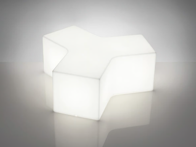 YPSILON - Modular with light polyethylene bench _ SLIDE