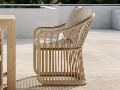 ELISA - Synthetic material and aluminium garden chair _ SNOC