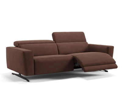 ALESSO - 3 seater sled base fabric sofa _ Sofanella