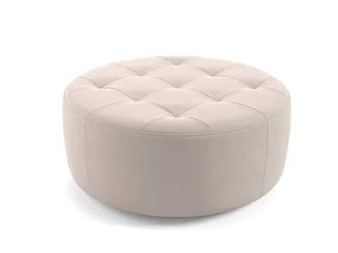 CASADO - Tufted round fabric pouf _ Sofanella