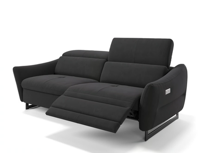 MODENA - 3 seater sled base fabric sofa _ Sofanella
