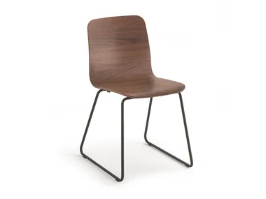 BEBO SL - Sled base multi-layer wood chair _ SOFTLINE 1979