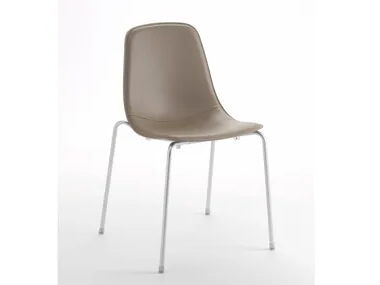 COUPÉ 4M 3 UP - Tanned leather chair _ SOFTLINE 1979