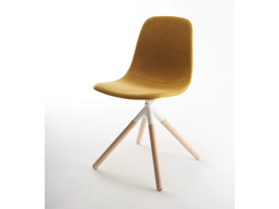 COUPÉ 4T UP - Swivel trestle-based fabric chair _ SOFTLINE 1979