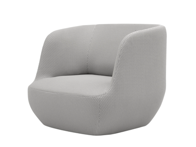 CLAY - Upholstered fabric armchair with armrests _ SOFTLINE