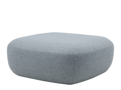 CLAY - Upholstered rectangular fabric pouf _ SOFTLINE