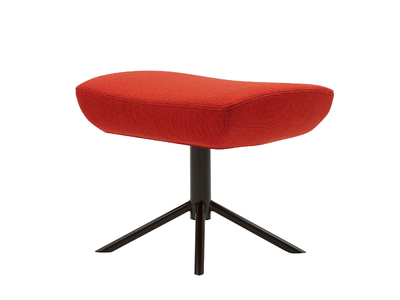 NOOMI - With 4-spoke base fabric footstool _ SOFTLINE