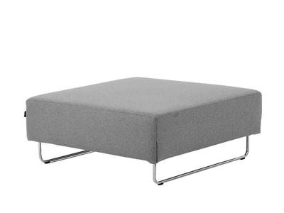 OHIO - Sled base fabric footstool _ SOFTLINE
