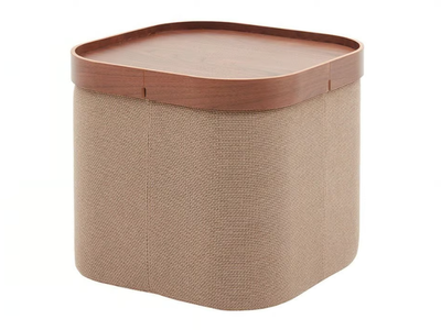 SOFT SQUARE - Upholstered fabric pouf _ SOFTLINE