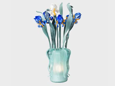 VAN GOGH IRIS DELUXE - Murano glass floor lamp _ Sogni Di Cristallo