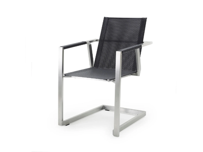 ALLURE - Cantilever garden chair with armrests _ Solpuri