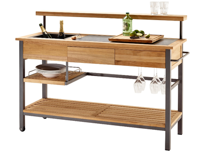 BUTLER - Teak drinks trolley _ Solpuri