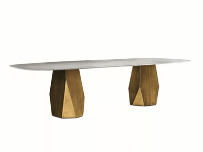DEOD - Rectangular tempered glass table _ Sovet italia
