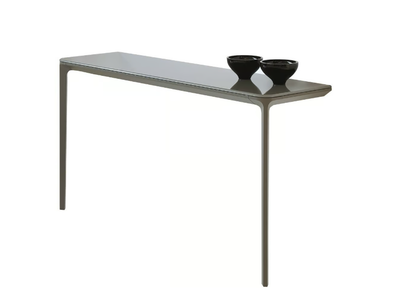 SLIM 2 LEGS - Rectangular glass console table _ Sovet italia