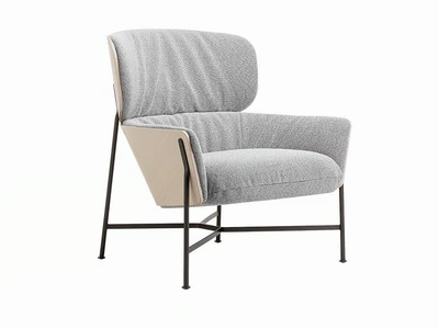 CARISTO - Fabric armchair with armrests _ SP01