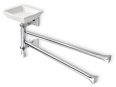 PRISMA - Chromed brass soap dish / towel rack _ Stilhaus