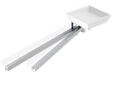 URANIA - Chromed brass soap dish / towel rack _ Stilhaus