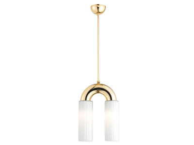 LIGHTING LAB 21047 - Opal glass and metal pendant lamp _ Stillux