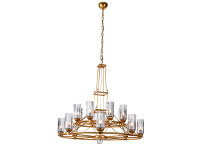 NEW DIRECTIONS 20621 - LED metal and blown glass chandelier _ Stillux