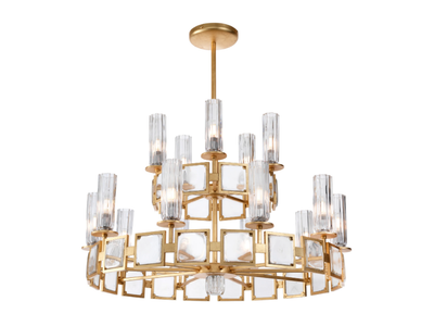 NEW DIRECTIONS 20631 - LED metal and glass chandelier _ Stillux