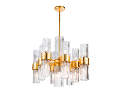 NEW DIRECTIONS 20654 - LED blown glass and metal chandelier _ Stillux