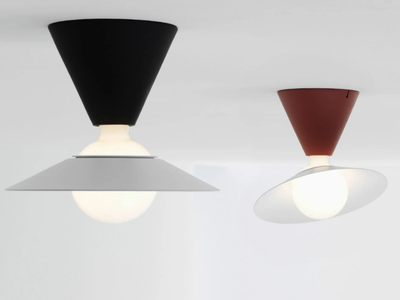 FANTE - LED ceiling lamp in EPDM and aluminum _ Stilnovo