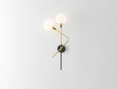 GALASSIA - Wall lamp in glass and metal with fixed arm _ Stilnovo