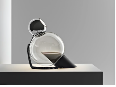 GRAVITA - Adjustable glass table lamp _ Stilnovo