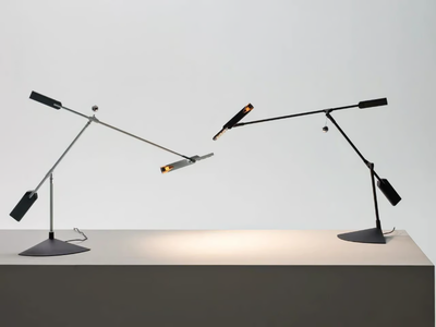 HALLEY - Anodized aluminium table lamp _ Stilnovo