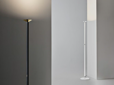 LUNA - LED aluminium floor lamp _ Stilnovo