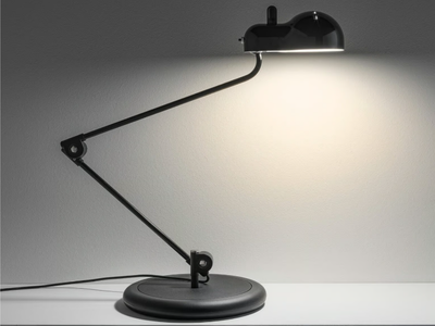 TOPO - With swing arm metal table lamp _ Stilnovo