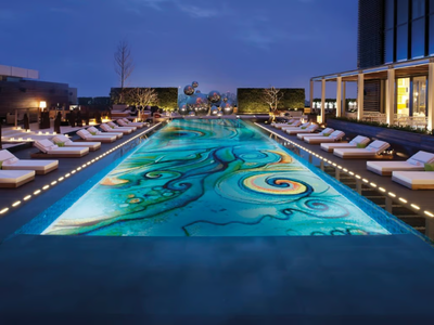 RIPPLE FANTASY - Glass Pool liner _ STON