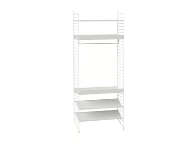 BEDROOM D - Powder coated steel wardrobe with shoe rack _ String Furniture