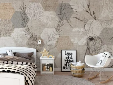 DEER - Geometric kids wallpaper _ Studijo