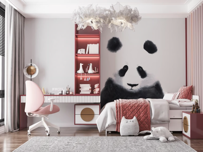 PANDA - Pop art kids wallpaper _ Studijo